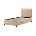 **Cama de Solteiro com Estrado e Gavetas**